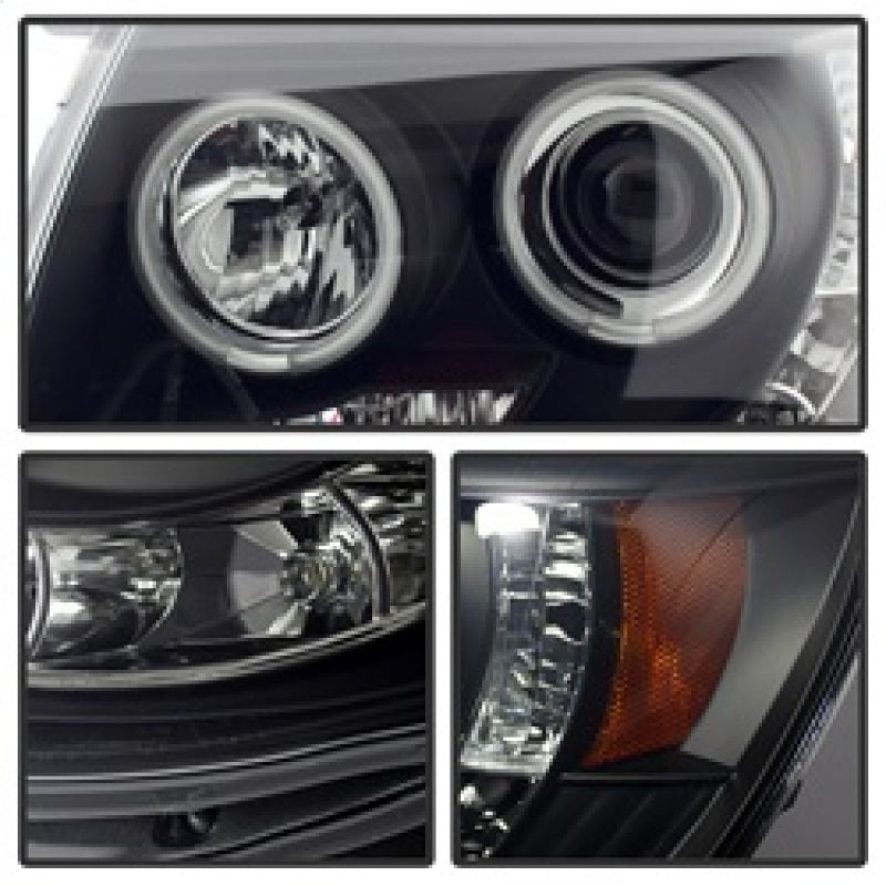 SPYDER 5079046 Spyder Toyota Tacoma 05-11 Projector Headlights CCFL Halo LED Blk Smke PRO-YD-TT05-CCFL-BSM