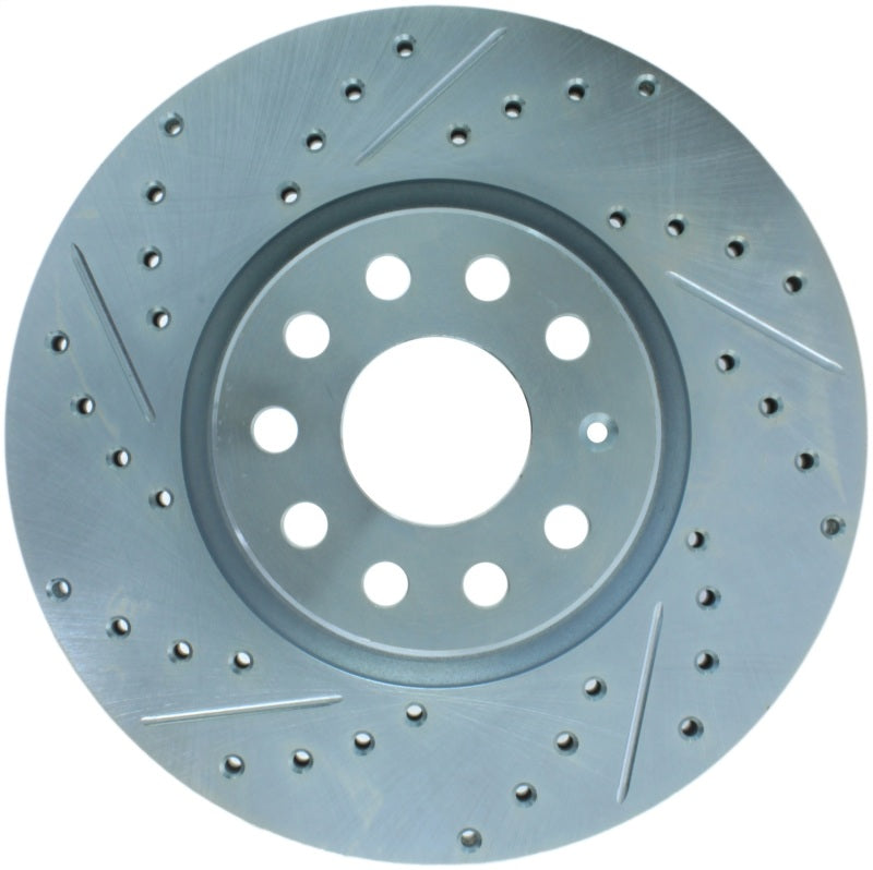 Stoptech 227.33098R StopTech Select Sport 06-17 Volkswagen Jetta Slotted & Drilled Front Right Rotor
