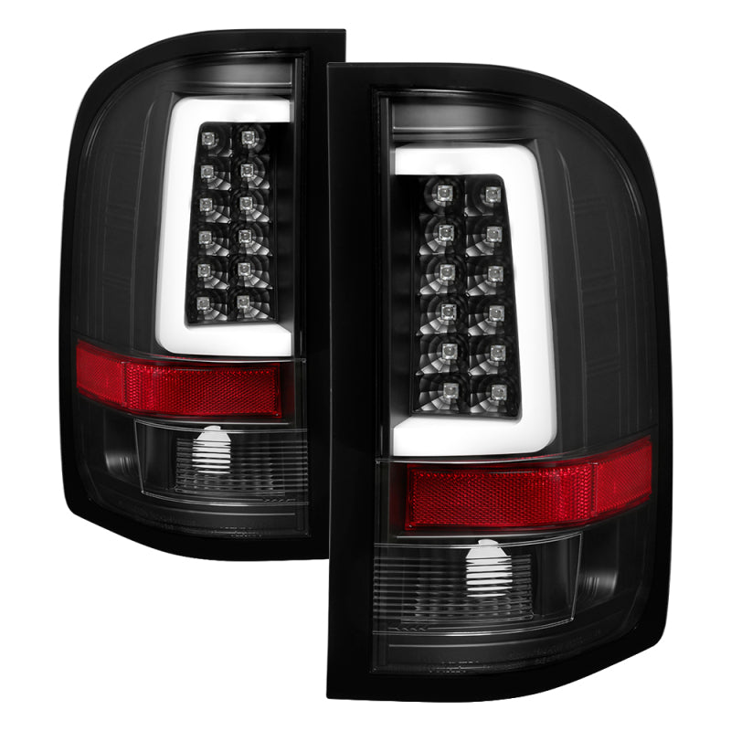SPYDER 5084088 Spyder 07-13 Silverado (Will Not Work w/2010 921 Bulb) V3 LED Tail Lghts Blk ALT-YD-CS07V3-LBLED-BK