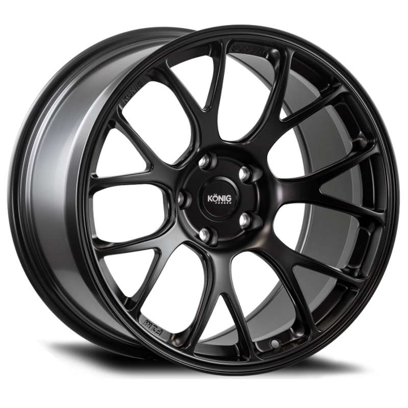 Konig F1MN851435B Forged F1M 18X9.5 5X114.3 ET35 Satin Black Knurled Bead