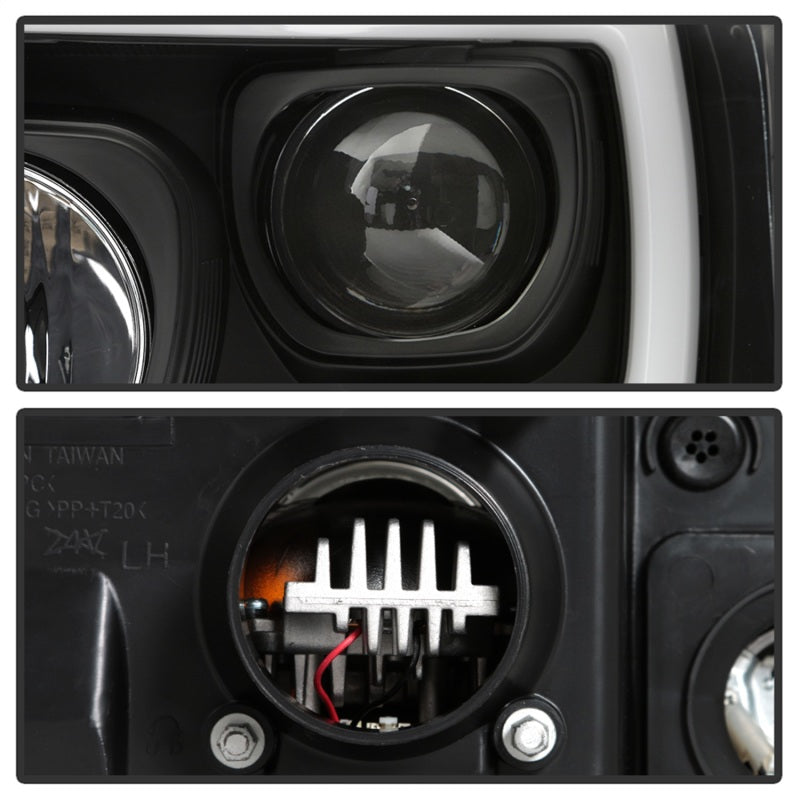SPYDER 5087911 Spyder 05-07 Ford F250/350/450 Super Duty Projector LED Black PRO-YD-FS05V2PL-BK