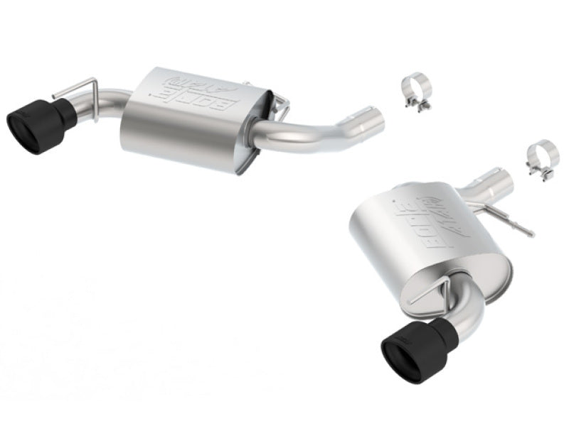 Borla 11923CB 2016 Chevy Camaro SS V8 AT/MT ATAK Rear Section Exhaust w/o NPP Valves Ceramic Black