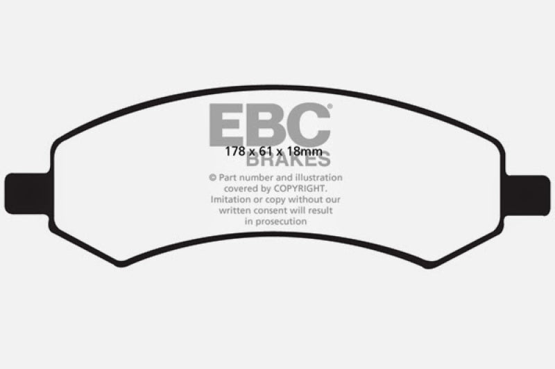 EBC DP61738 06-09 Chrysler Aspen 4.7 Greenstuff Front Brake Pads