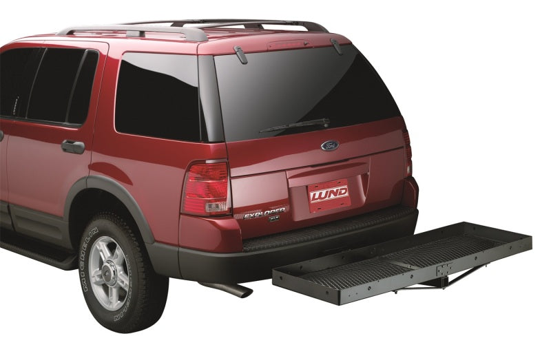 LUND 601010 Lund Universal 20in X 60in Basic Cargo Carrier For 2in Hitches - Black
