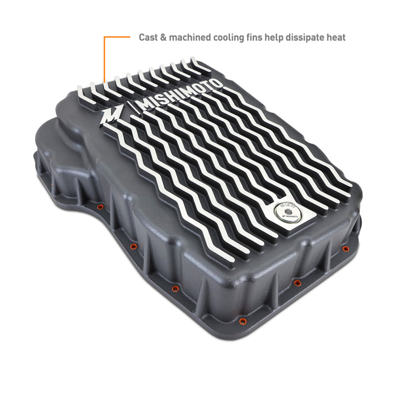 Mishimoto MMTP-RAM-07 2007.5 + RAM 6.7L Cummins 68RFE Transmission Pan - Cast - GR