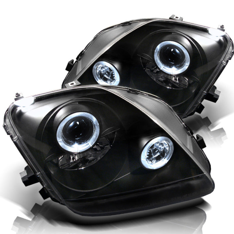 SPYDER 5011039 Spyder Honda Prelude 97-01 Projector Headlights LED Halo Black High H1 Low H1 PRO-YD-HP97-HL-BK
