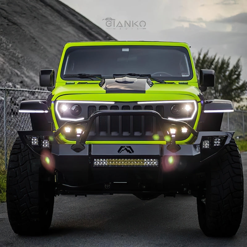 ORACLE Lighting 5837-PRO Oracle VECTOR Series Full LED Grille - Jeep Wrangler JL/JT - NA SEE WARRANTY