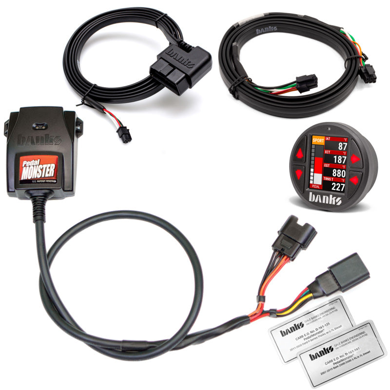 Banks Power 64312-CP Pedal Monster Kit Molex MX64 6 Way w/iDash Pro 07-19 RAM 2500/3500 and 11-20 FORD 6.7L