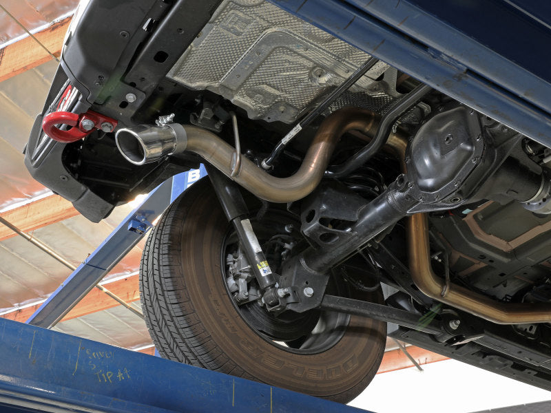 aFe 49-48070-1P MACH Force-Xp Axle-Back Exhaust System w/Polished Tip 18-20 Jeep Wrangler L4-2.0T / V6-3.6L