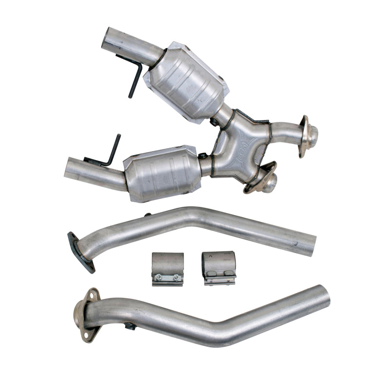 BBK 1666 96-98 Mustang 4.6 GT High Flow X Pipe With Catalytic Converters - 2-1/2