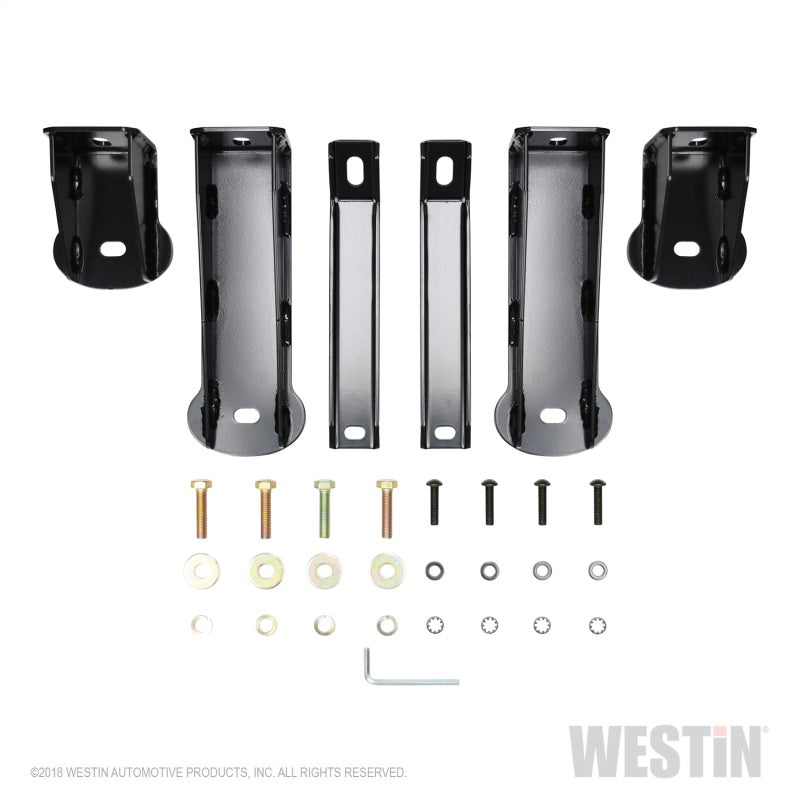 Westin 21-4135 2019 Chevrolet Silverado/Sierra 1500 Crew Cab Platinum 4 Oval Nerf Step Bars - Black