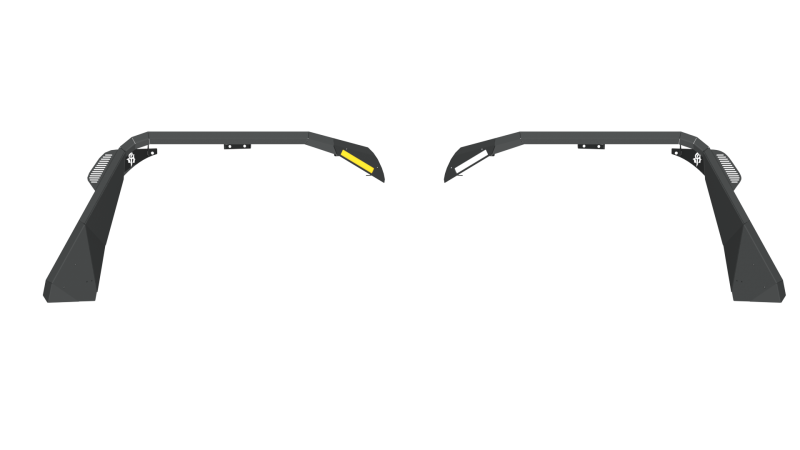 Road Armor 518AFF0B 18-20 Jeep Wrangler JL Stealth Front Fender Flare w/Switchback LED DRL - Tex Blk