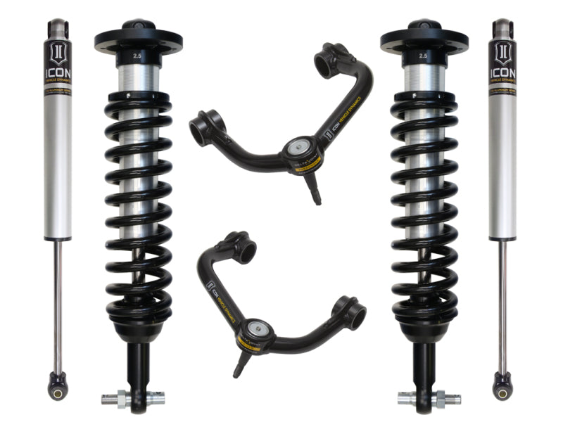 ICON K93092T 2015+ Ford F-150 2WD 0-3in Stage 2 Suspension System w/Tubular Uca