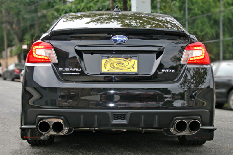 Rally Armor MF32-UR-BLK/RD-X 15-21 Subaru WRX/STI (Sedan ONLY) Black UR Mud Flap w/ Red Altered Font Logo