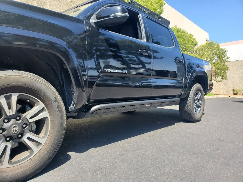 Go Rhino FS4429T 18-23 Toyota Tacoma 4Door Frame Mount Sliders - Textured Black