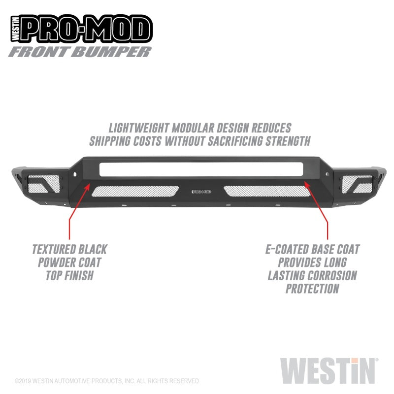 Westin 58-41225 2020 Chevrolet Silverado 2500/3500 Pro-Mod Front Bumper
