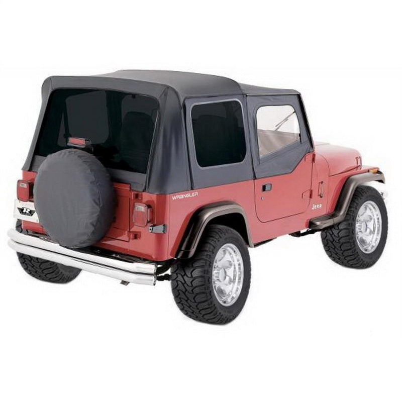 Rampage 99415 1988-1995 Jeep Wrangler(YJ) OEM Replacement Top - Black Denim
