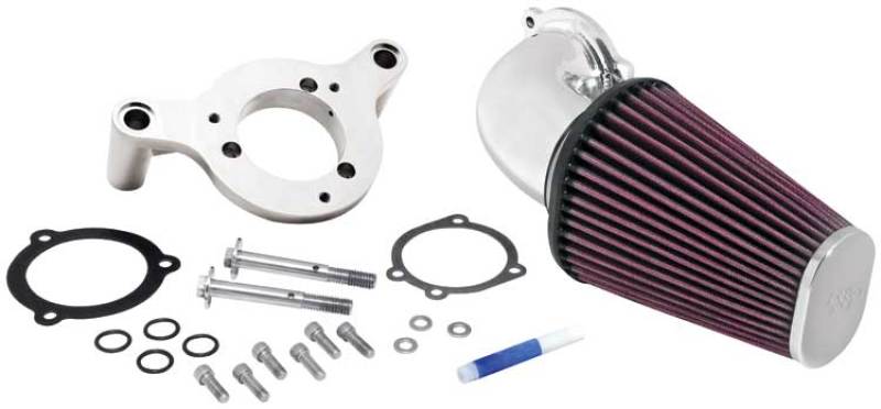 K&N Engineering 63-1125P K&N 01-11 Harley Davidson FX / FL AirCharger Performance Intake Kit