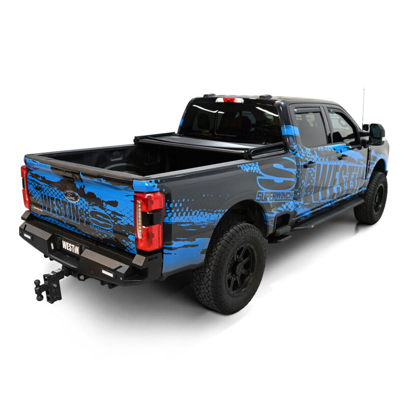 Westin 19-21005 17-24 Ford F-250/350 Super Duty 6.75ft. Bed Soft Tri-Fold Tonneau Cover - Black