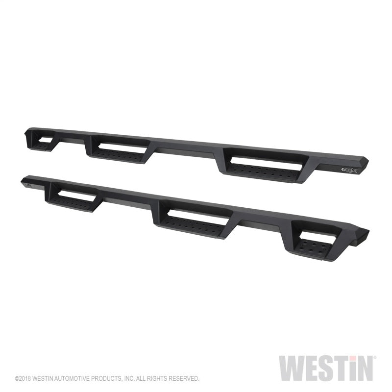 Westin 56-534685 2019 Chevrolet Silverado/Sierra 1500 (5.5ft) Drop Wheel to Wheel Nerf Step Bars - Txt Black