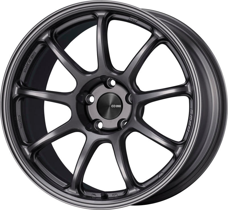 Enkei 540-790-6545DS PF09 17x9 5x114.3 45mm Offset 75mm Bore Dark Silver Wheel