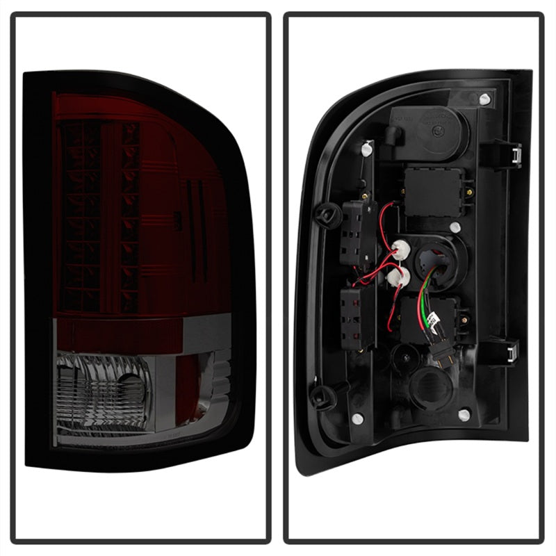 SPYDER 5001801 Spyder Chevy Silverado 07-13 LED Tail Lights Red Smoke ALT-YD-CS07-LED-RS