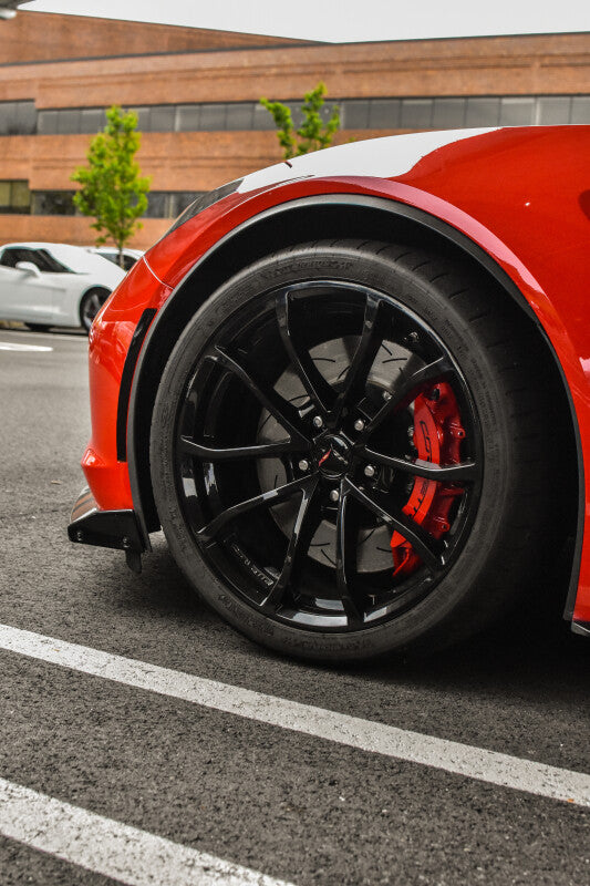 DBA DBA52608BLKLS 09-14 Cadillac CTS-V / 12-14 Chevy Camaro ZL1 - T3 5000 Series Slotted Left Front Rotor