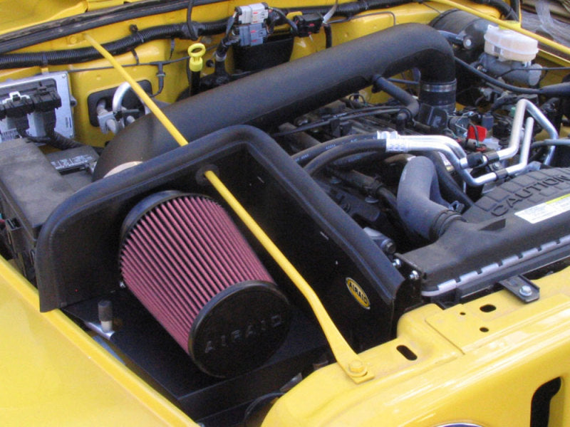 Airaid 311-158 97-06 Jeep Wrangler TJ 4.0L CAD Intake System w/ Tube (Dry / Red Media)