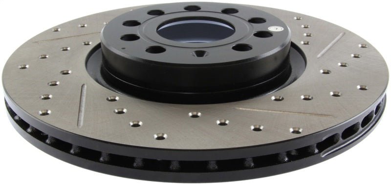 Stoptech 127.33098L StopTech Slotted & Drilled Sport Brake Rotor
