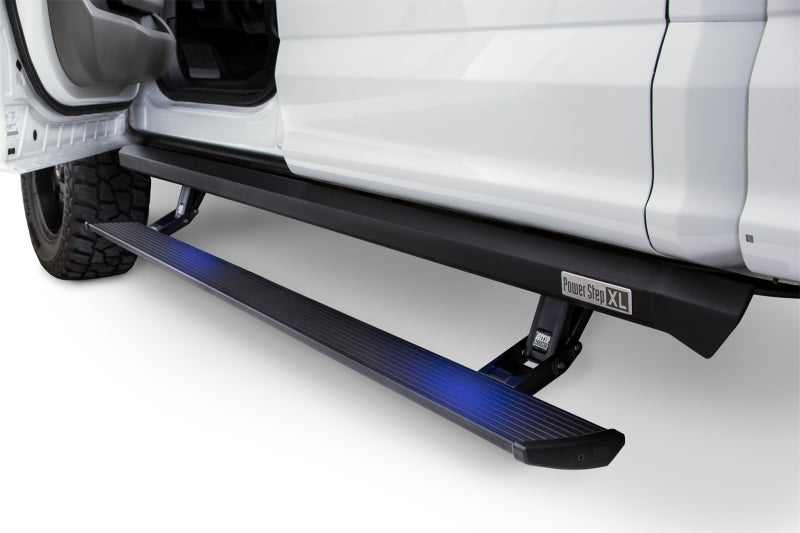 AMP Research 77254-01A 20-23 Chevy Silverado 1500 Crew Cab PowerStep XL - Black (Incl OEM Style Illumination)