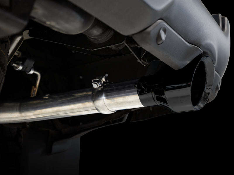 AWE Tuning 3015-33006 19-21 RAM 1500 5.7L (w/Cutouts) 0FG Dual Rear Exit Cat-Back Exhaust - Diamond Black Tips