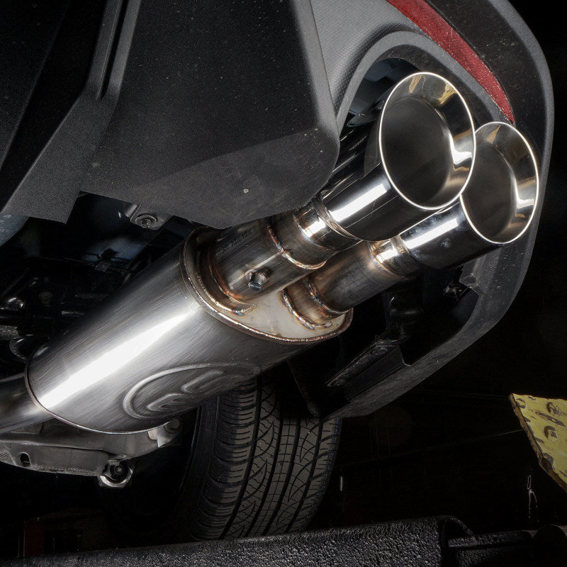 Stainless Works M18CBHFCV 2018+ Ford Mustang GT 3in Redline Series Catback H-Pipe w/Active Valves & Quad Tips