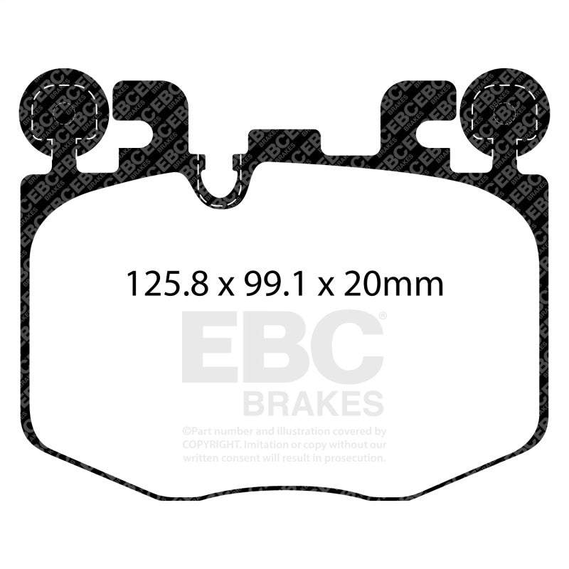 EBC DP32522C 2022+ Toyota GR Supra 3.0T / 2022+ BMW M240 Coupe Redstuff Front Brake Pads