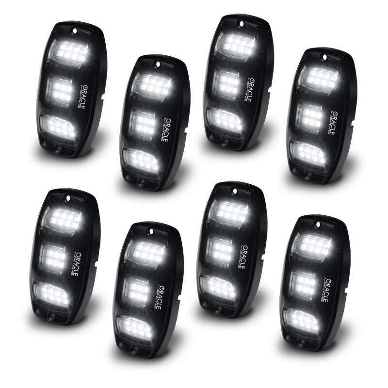 ORACLE Lighting 5895-339-8 Oracle Underbody RGB+W Wheel Well Rock Light Kit - 8 PCS - ColorSHIFT