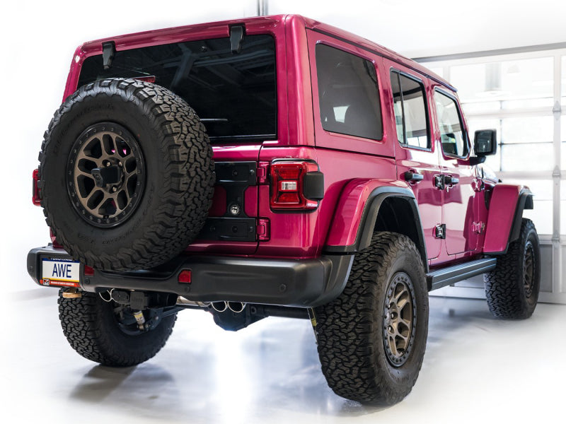 AWE Tuning 3025-41392 AWE 21+ Wrangler 392 Switchpath Cat-Back Exhaust- Quad BashGuards