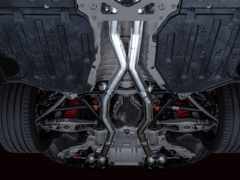 AWE Tuning 3020-42482 AWE Track Edition Catback Exhaust for BMW G8X M3/M4 - Diamond Black Tips