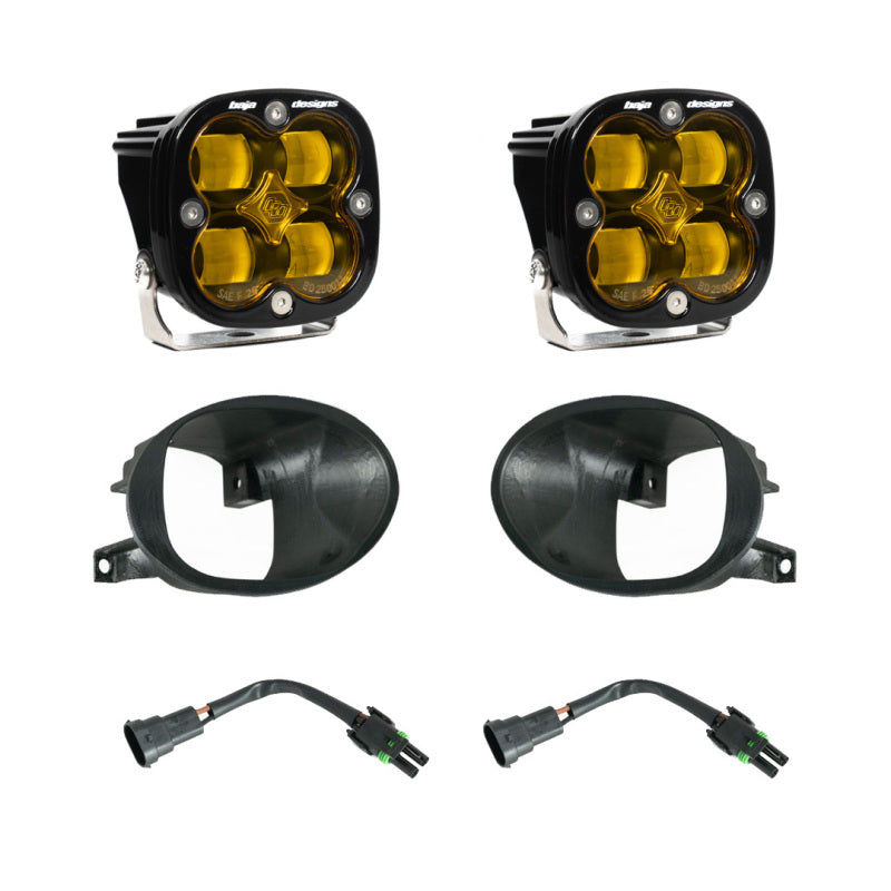 Baja Designs 447873 19-22 Mercedes Benz Sprinter Squadron SAE Fog Pocket Light Kit - Amber