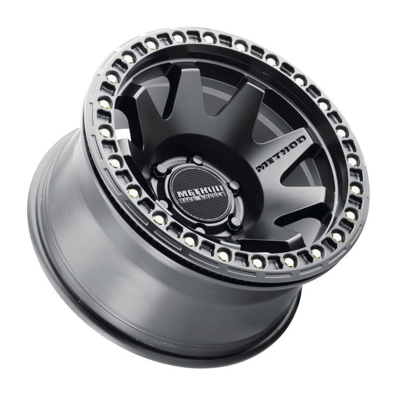 Method Wheels MR10879060544B Method MR108 17x9 -44mm Offset 6x5.5 106.25mm CB Matte Black w/BH-H24125-38 Wheel