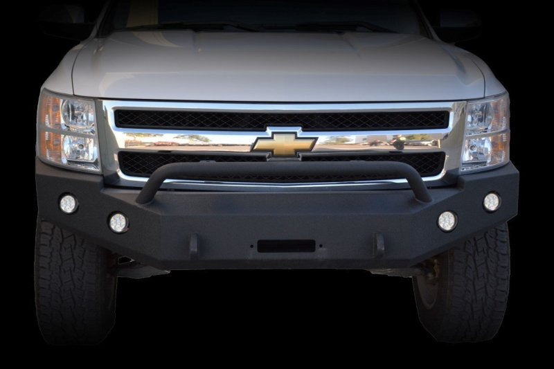 DV8 Offroad FBCS1-01 07-13 Chevrolet Silverado 1500 Front Bumper - Black Powdercoat
