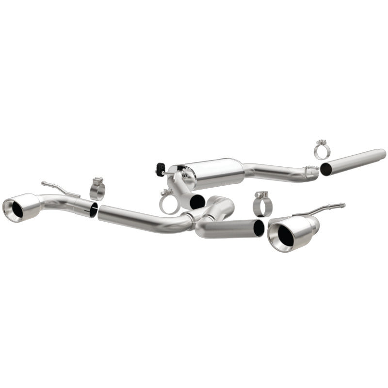 Magnaflow 15357 MagnaFlow SYS C/B Dual Split Rear Exit 4in Polished Tips 2015 VW GTI 2.0L Turbo