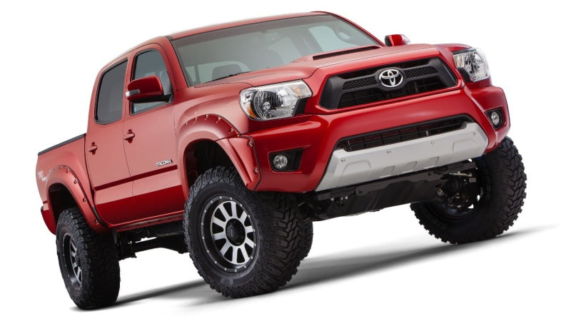Bushwacker 31927-02 12-15 Toyota Tacoma Fleetside Pocket Style Flares 4pc 73.5in Bed - Black