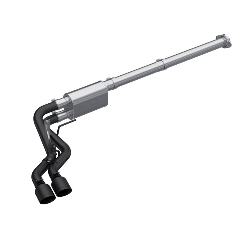 MBRP S5217BLK 2021 Ford F-150 2.7L EcoBoost / 3.5L EcoBoost / 5.0L 3in Cat Back Single Side Exit Black