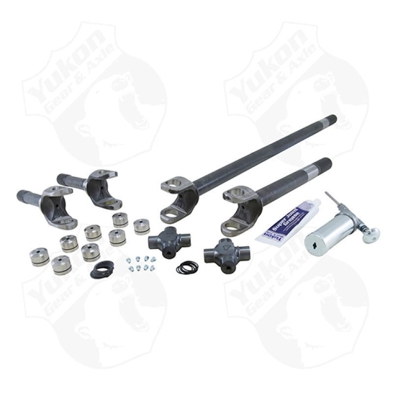Yukon Gear & Axle YA W24166 Yukon Gear 4340CM Rplcmnt Axle Kit For 07-13 Dana 30 Front / Non-Rubicon JK / w/Superjoints