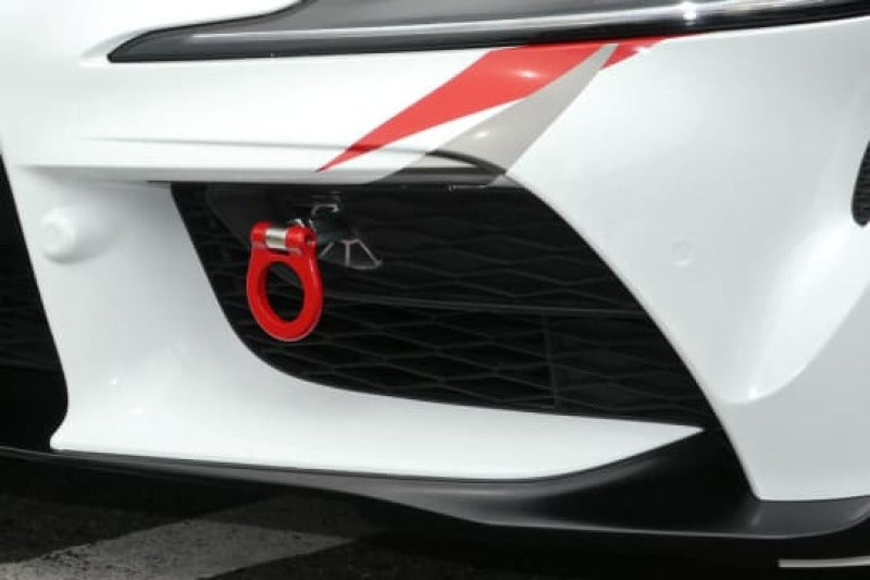 Cusco 1C2 017 F Folding Front Tow Hook 2020+ Toyota Supra (A90) 3.0L Turbo - Red