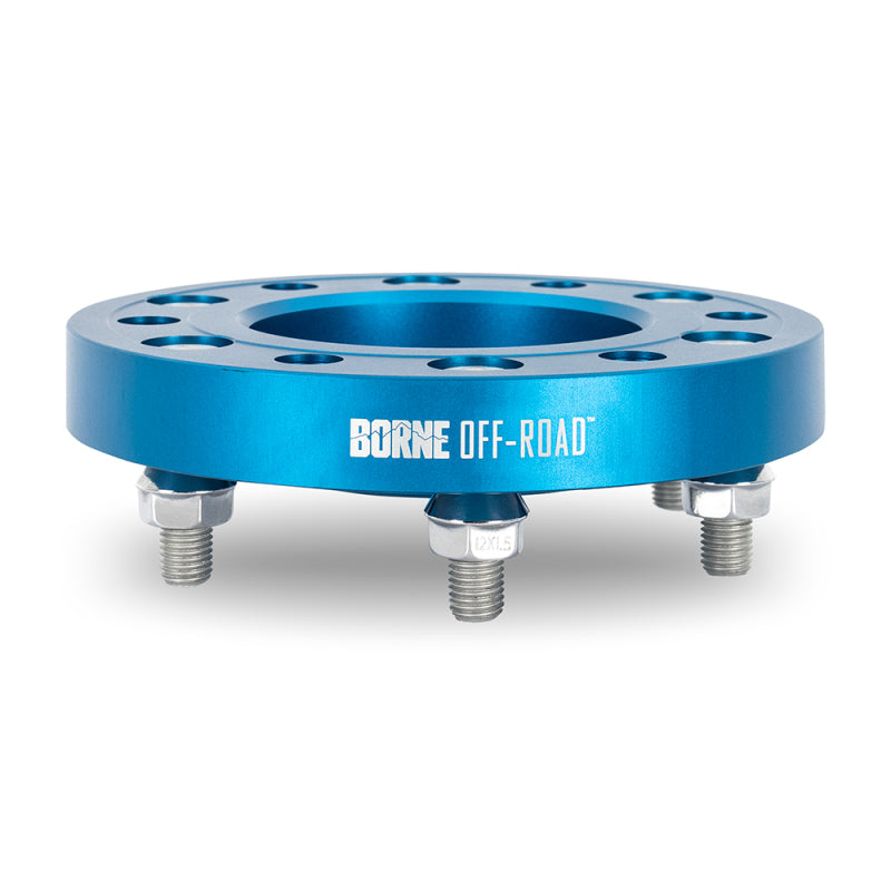 Mishimoto BNWS-005-381BL Borne Off-Road Wheel Spacers - 6x139.7 - 78.1 - 38.1mm - M14x1.5 - Blue