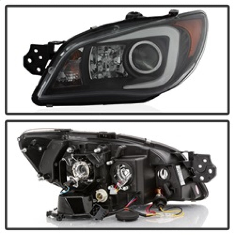 SPYDER 5083920 Spyder Subaru WRX 2006-2007 Projector Headlights - Halogen Only - Black PRO-YD-SWRX06-LBDRL-BK