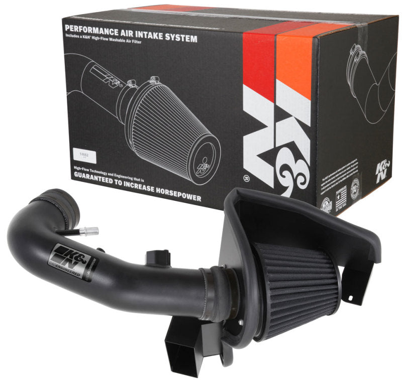 K&N Engineering 71-3527 K&N 11-14 Ford Mustang GT 5.0L V8 Black Performance Intake Kit