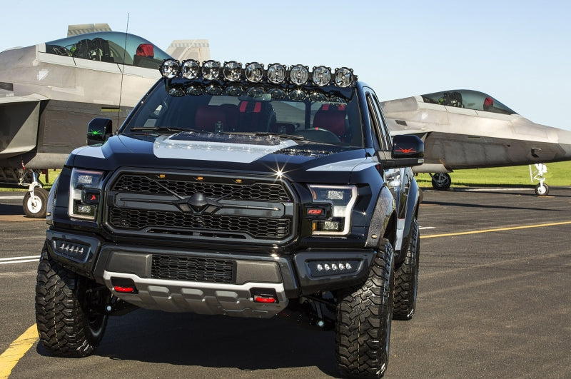 KC HiLiTES 91333 17-18 Ford Raptor 57in. Pro6 Gravity LED 9-Light 180w Combo Beam Overhead Light Bar Sys