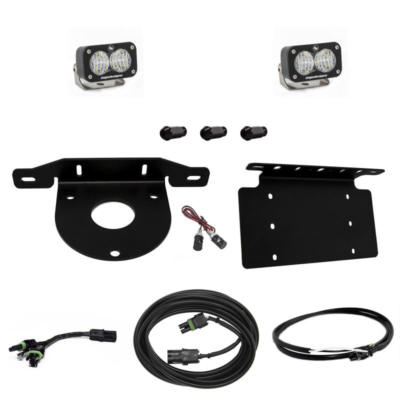 Baja Designs 447765UP 2021+ Ford Bronco Dual S1 Sport W/C Reverse Kit w/Lic Plate w/Upfitter