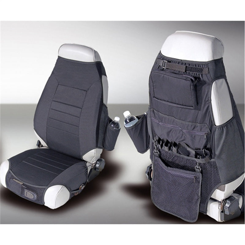 Rugged Ridge 13235.01 Fabric Seat Protectors Black 76-06 Jeep CJ / Jeep Wrangler
